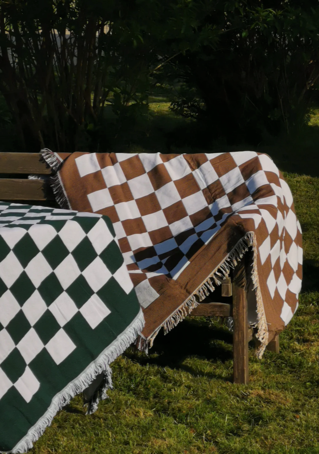 Retro Mörkgrön Ruta